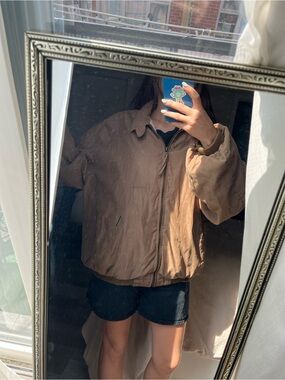Vintage Weatherproof Brown Lightweight Bomber Jacket